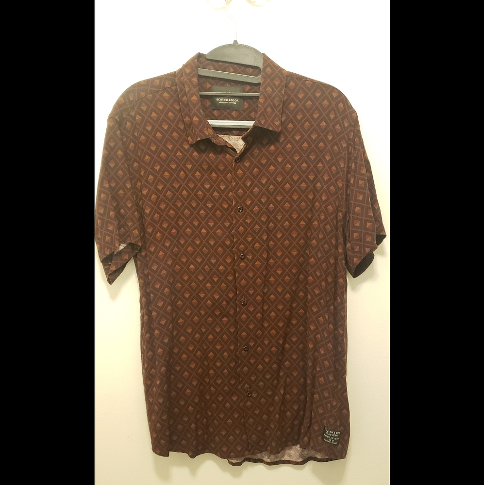 Scotch and Soda viscose fitted shirt